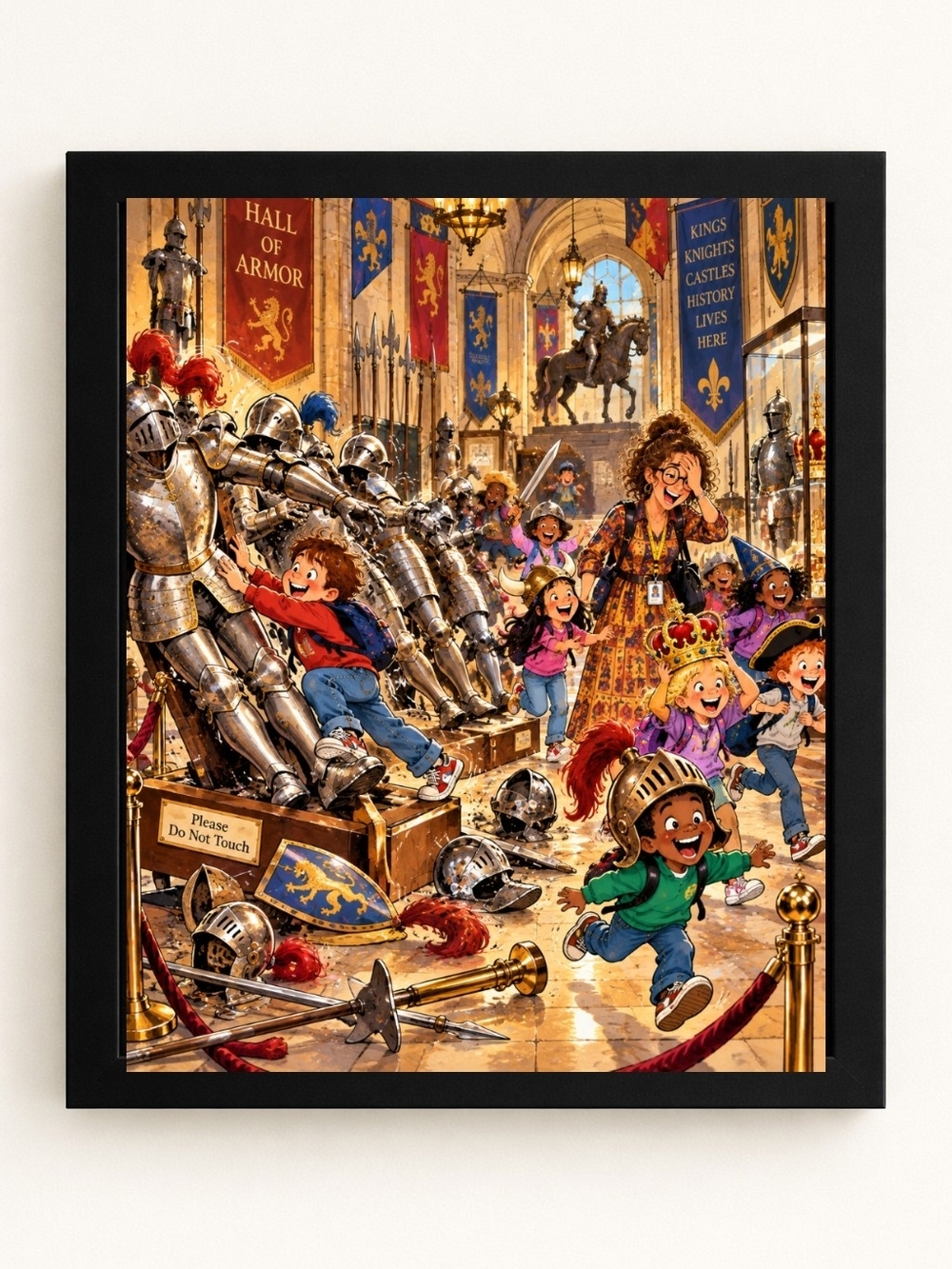 Kids Toy Playset A.I. Art Print- 8x10 Frame